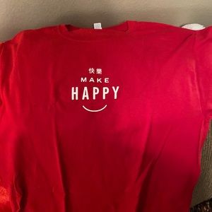 3 red Panda Express tshirts